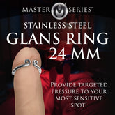 Kingpin Stainless Steel Glans Ring 24mm